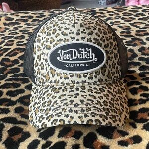 Von Dutch Originals Cheetah Trucker Hat